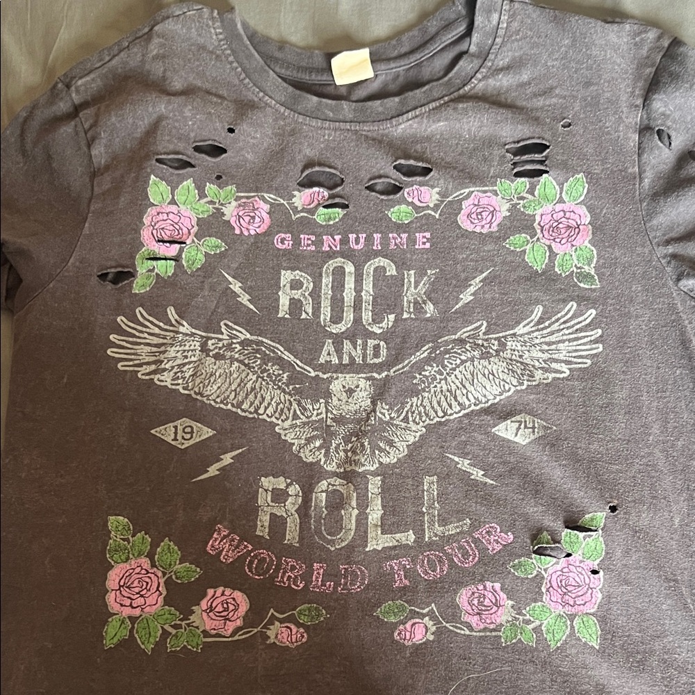 Rock and Roll T-Shirt - Gray
